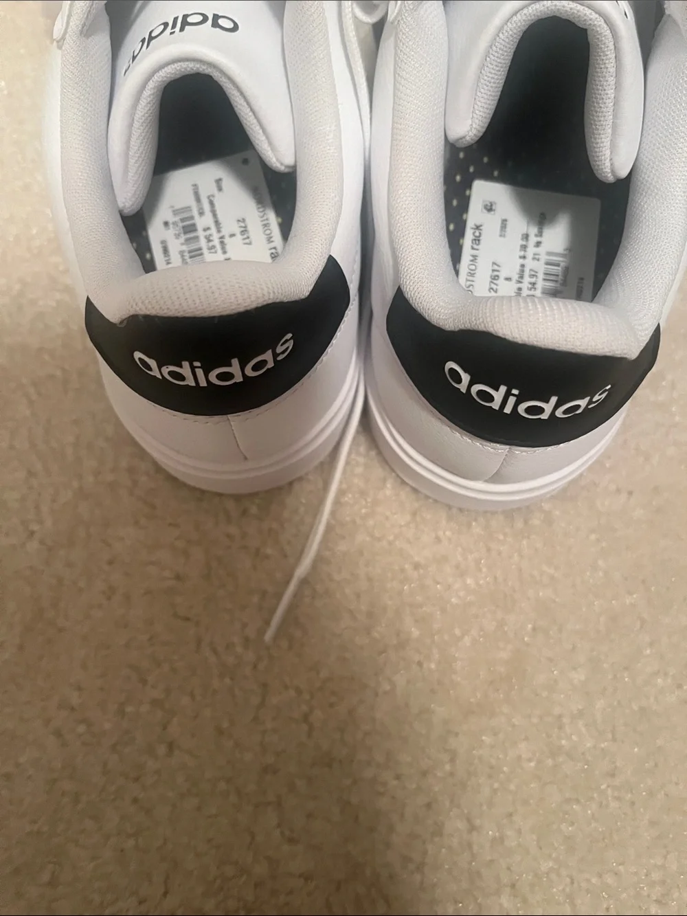 adidas Women’s White and Black Sneakers—Grand Court 3.0 - Picture 2 of 4